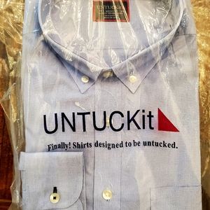 Mens UNTUCKit Medium Slim Long Sleeve